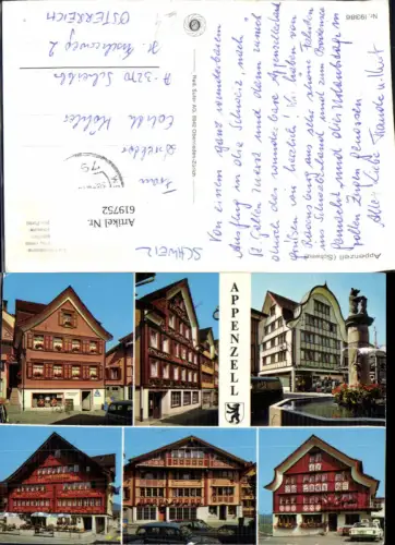 619752,Mehrbild Ak Appenzell Hotel Säntis Wirtschaft zur Traube