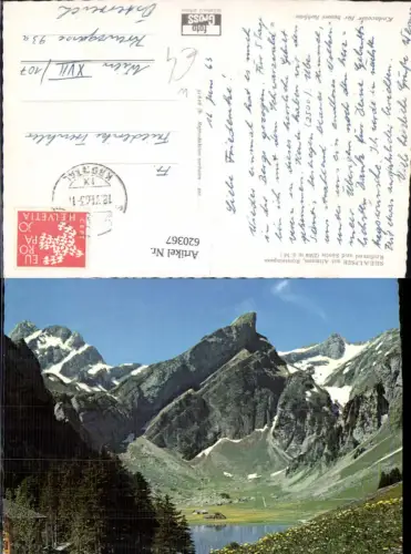 620367,Seealpsee m. Altmann Rotsteinpass Roßmad u. Säntis Wasserauen