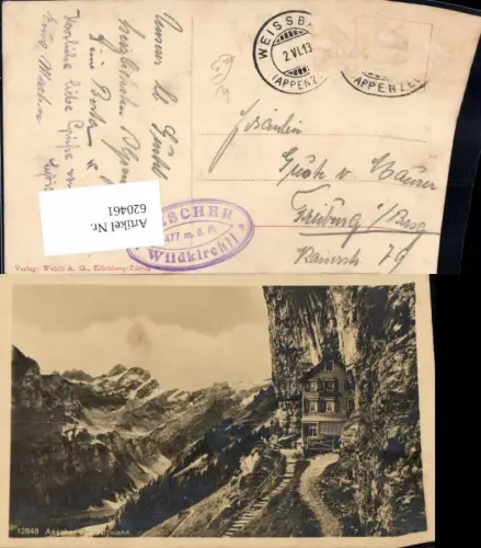 620461,Aescher mit Altmann Berggasthaus Aescher-Wildkirchli Wasserauen