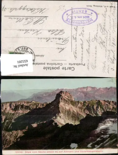 655201,Blick v. Säntis auf Altmann u. Vorarlbergeralpen Schwägalp Urnäsch