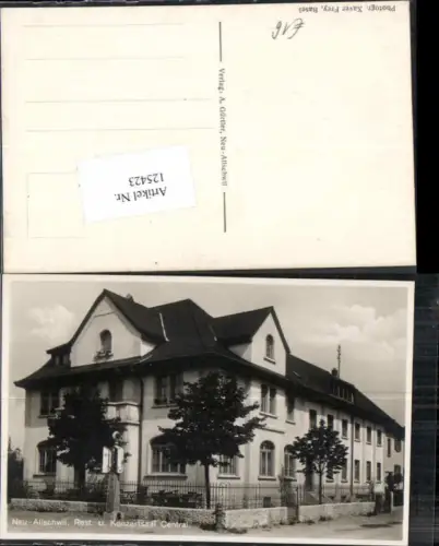 125423,Neu Allschwil Rest und Konzertsaal Central Tolle Karte Strassenansicht Kt Basel Land