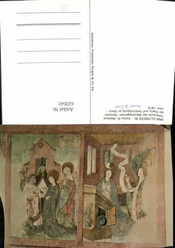 620043,Oltingen Kirche St Nikolaus Teilansicht Marienlegenden