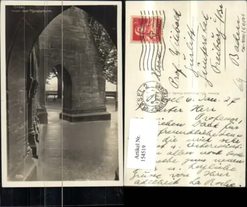 154519,Basel Unter d. Münsterturm 1927 Kt Basel-Stadt