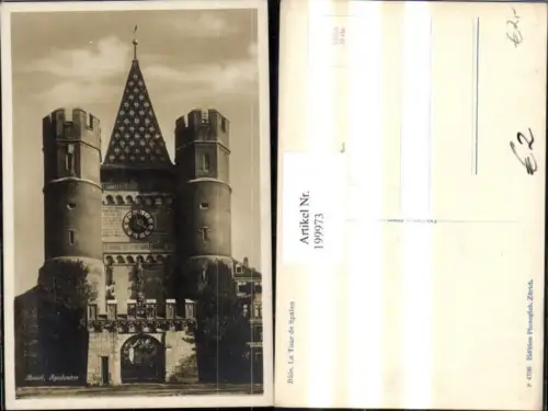 199973,Basel Spalentor Tor Turm