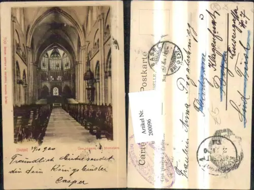 200096,Basel Inneres d. Münsters