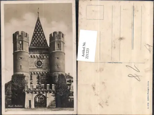 221223,Basel Spalentor Tor Turm Uhr