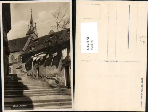 350476,Basel Altstadt Stiege Kirche