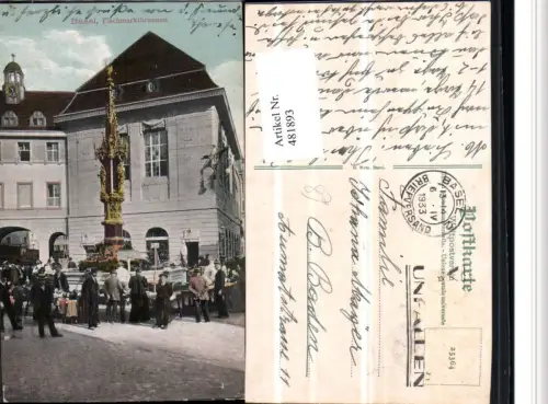 481893,Basel Fischmarktbrunnen Brunnen