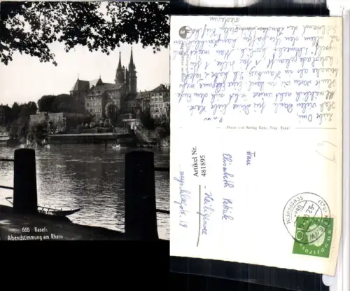 481895,Basel am Rhein Teilansicht Kirche