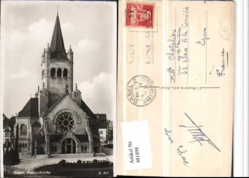 481898,Basel Pauluskirche Kirche