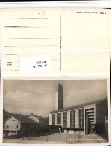 493738,Basel St. Antoniuskirche Kirche m. Pfarrhaus