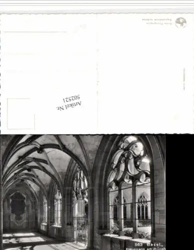 502521,Basel Münster Kreuzgang Arkaden