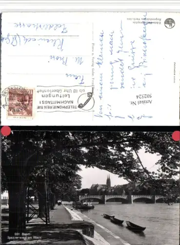 502524,Basel Spazierweg am Rhein Brücke