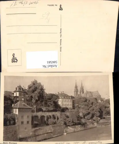 586581,Künstler Ak Basel Rheinquai Switzerland