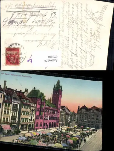 620381,Basel Rathaus m. Marktplatz