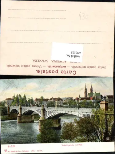 696133 Basel Stadt Brücke Wettsteinbrücke Dampfer pub Dr. Trenkler