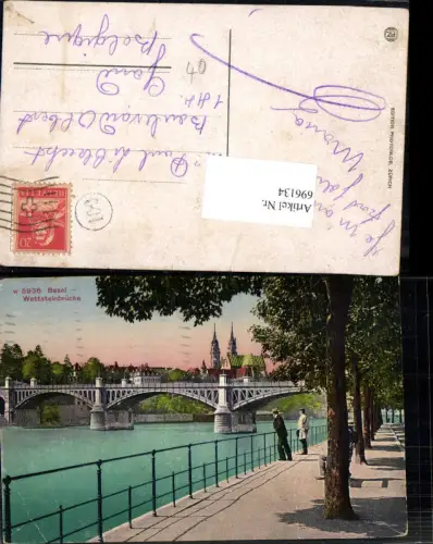696134 Basel Stadt Brücke Wettsteinbrücke