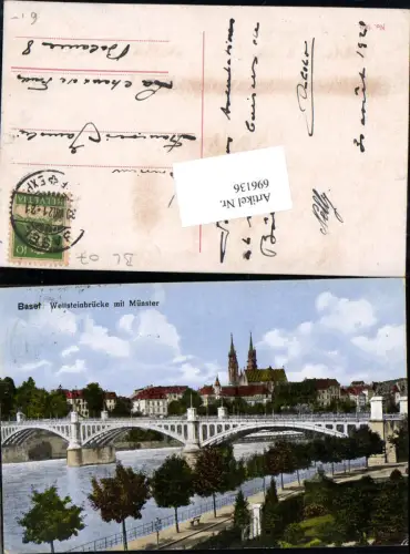 696136 Basel Stadt Wettsteinbrücke Brücke