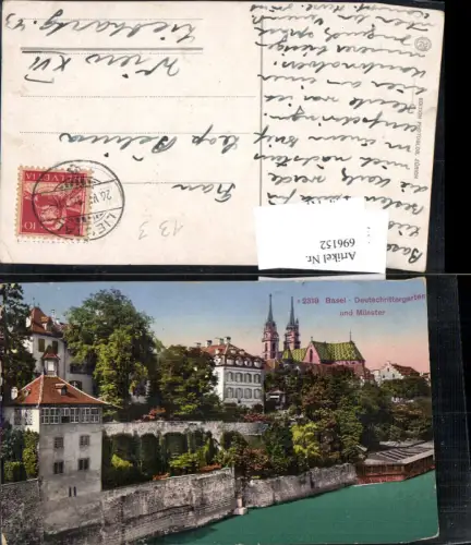 696152 Basel Stadt Deutschrittergarten Münster pub Photoglob 2318