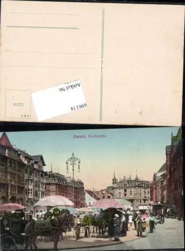 696174 Basel Stadt Marktplatz Kutsche