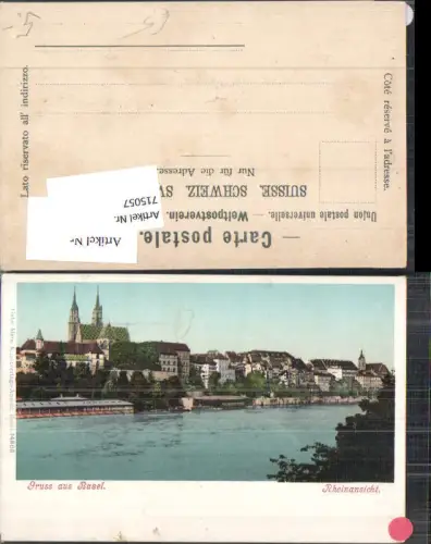 715057 Basel Rheinansicht Rhein