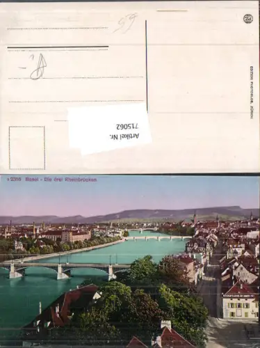 715062 Basel Rheinbrücken pub Photoglob 2316