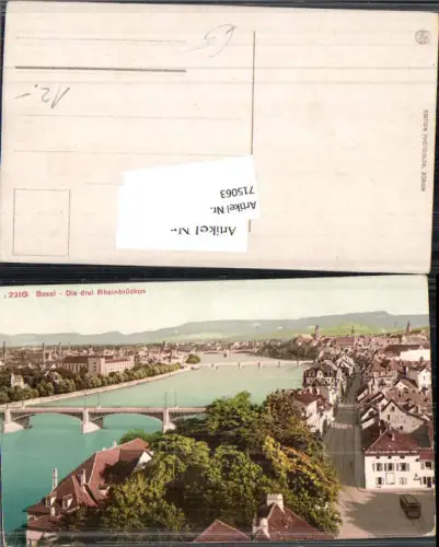 715063 Basel Rheinbrücken pub Photoglob 2316