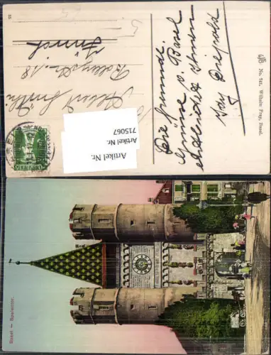 715067 Basel Spalentor pub Wilhelm Frey 741