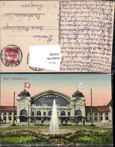 715078 Basel Bundesbahnhof Bahnhof gel Bischweiler Elsass
