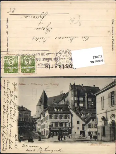 715082 Basel Kohlenberg Lohnhof Partie in Straße