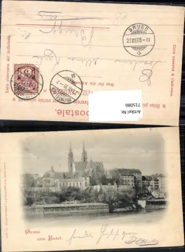 715086 Gruss aus Basel 1900