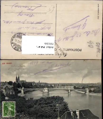 715116 Basel Brücke Rhein pub Photoglob 419
