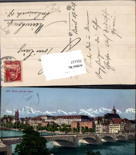 715117 Basel Alpen Rheinbrücke Brücke pub Wilhelm Frey 1019