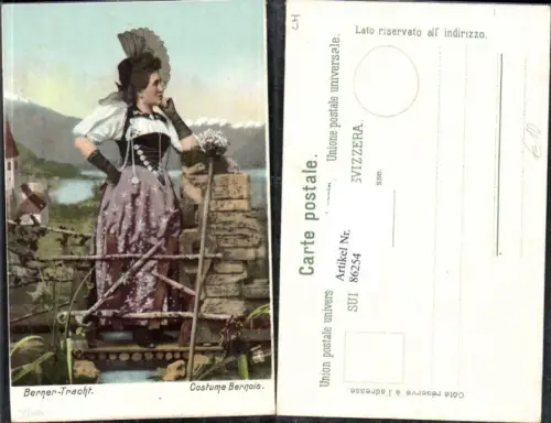 86254,Frau in Berner Tracht Kt Bern