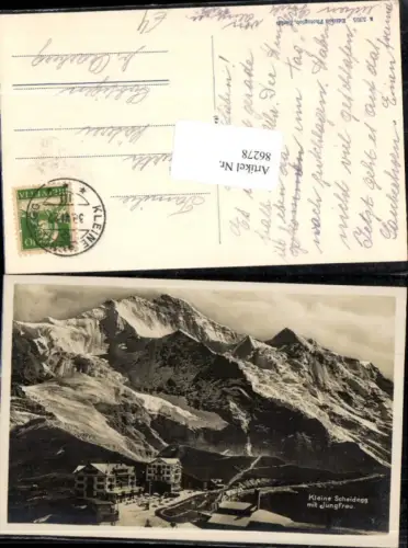 86278,Kleine Scheidegg mit Jungfrau Wengen Mürren Kt Bern
