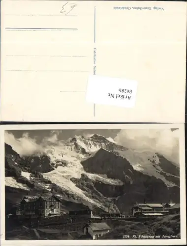 86286,Kleine Scheidegg mit Jungfrau Wengen Mürren Kt Bern