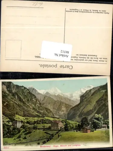 86512,Wilderswyl Wilderswil Eiger Mönch Jungfrau Mürren Wengen Kt Bern