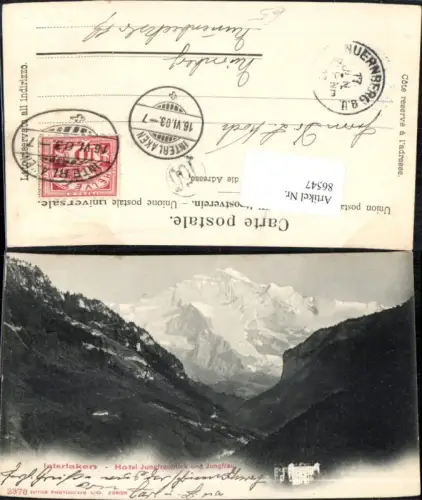 86547,Interlaken Hotel Jungfraublick und Jungfrau Kt Bern