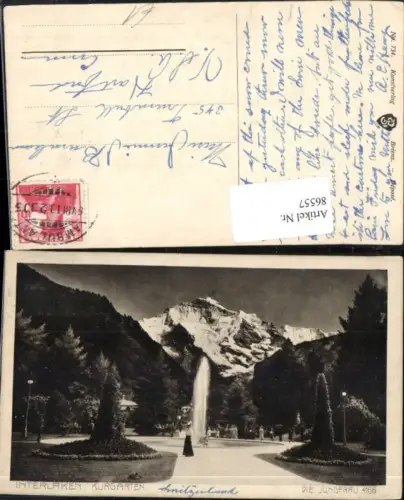 86557,Interlaken Kurgarten m.d. Jungfrau Kt Bern
