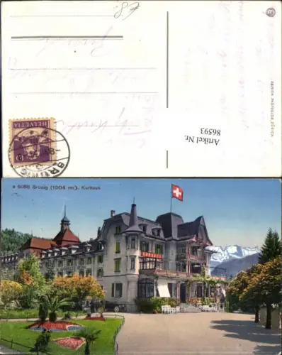 86593,Brünig Kurhaus Detailansicht Kt Bern