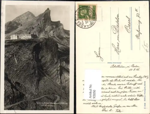 92050,Adelboden Gemmi Hotel Wildstubel mit Rinderhorn Kt Bern