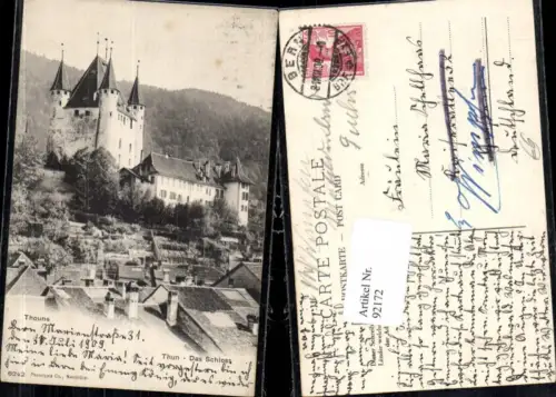 92172,Thun das Schloss Kt. Bern