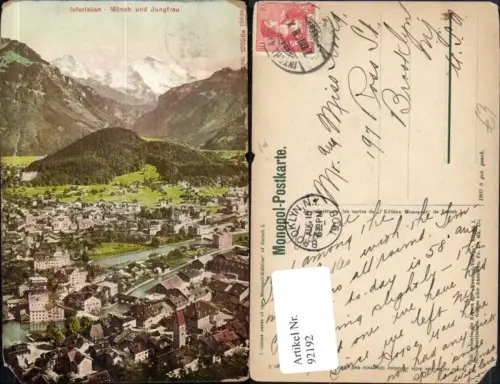 92192,Interlaken Totale Mönch und Jungfrau Kt. Bern
