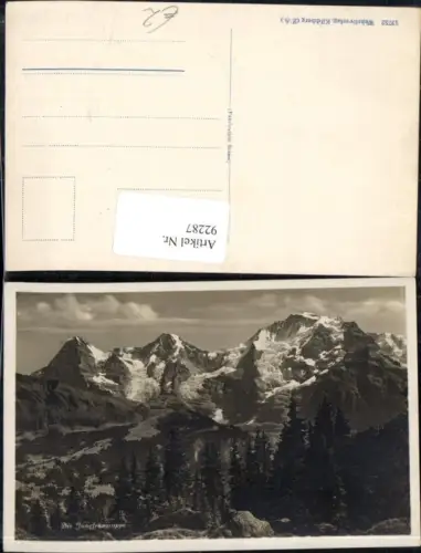 92287,Die Jungfrauengruppe Wengen Interlaken Kt Bern