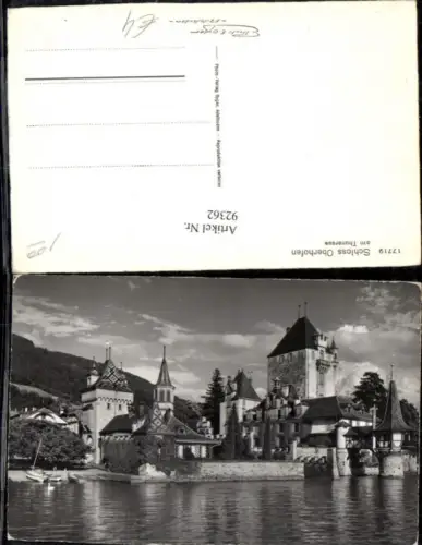 92362,Foto AK Schloss Oberhofen am Thunersee Thun Kt Bern