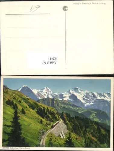 92411,Interlaken Schynige Platte Bahn Eisenbahn Kt Bern