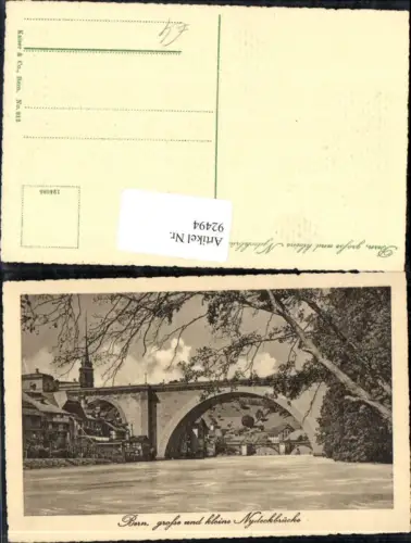 92494,Bern gr. Und kleine Nydeckbrücke Kt Bern