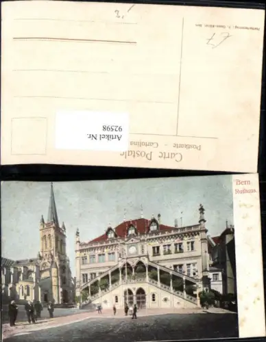 92598,Bern Rathaus Detailansicht Kt Bern