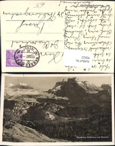 92622,Kandersteg Doldenhorn mit Fisistöcke Kt Bern