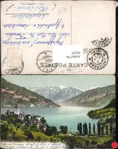 92639,Spiez am Thunersee Thun Kt Bern